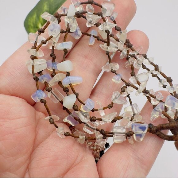 Opalite Crystal Chips Bracelet - Picture 5 of 6